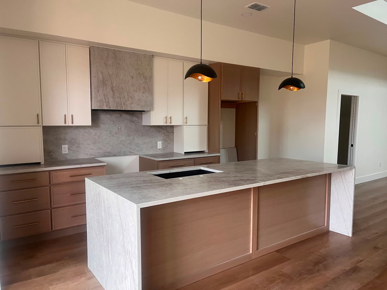 Concrete-Hood Chef's Kitchen